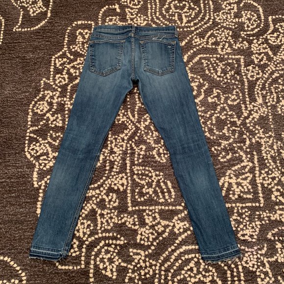 rag & bone Distressed Indigo Boyfriend Jeans - Picture 4 of 9